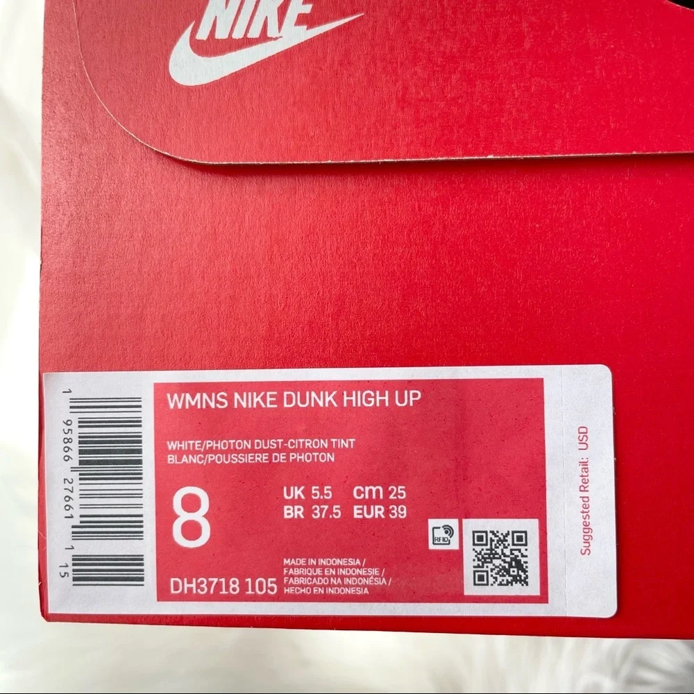 Nike Dunk High Up Lemon W8 DH3718-105 NIB